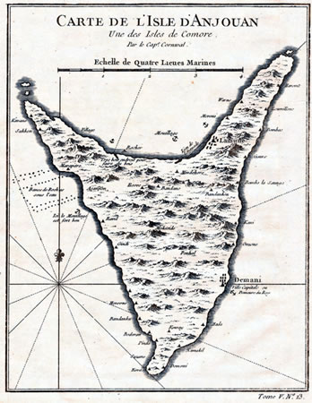 Map of Anjouan